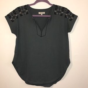 Madeell V Neck Top